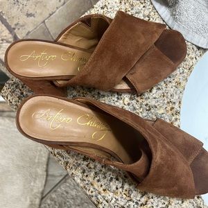 Leather shoes used still cute